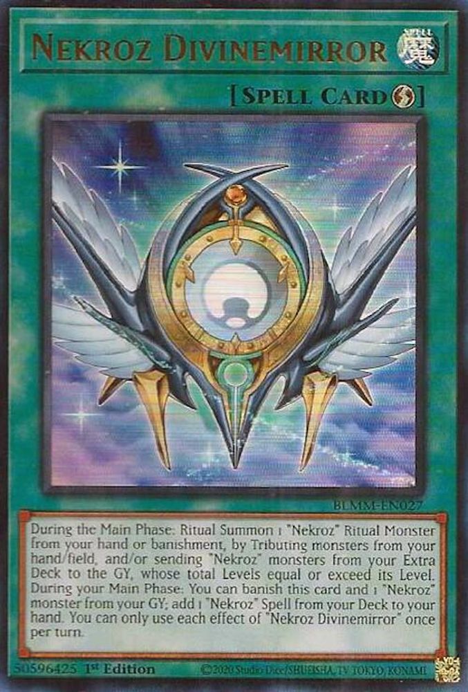 Nekroz Divinemirror - (BLMM-EN027) - Ultra Rare 1st Edition