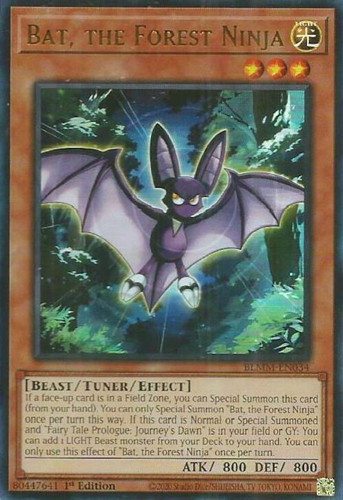 Bat, the Forest Ninja - (BLMM-EN034) - Ultra Rare 1st Edition