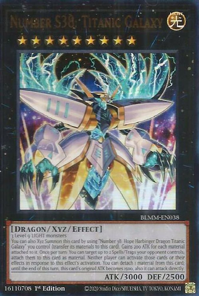 Number S38: Titanic Galaxy - (BLMM-EN038) - Ultra Rare 1st Edition