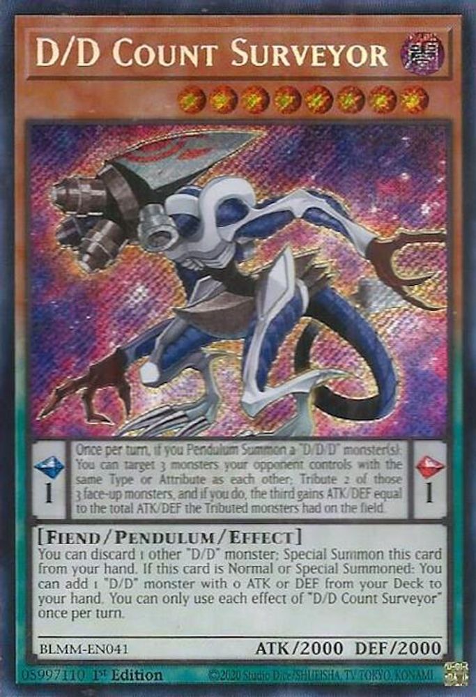 D/D Count Surveyor - (BLMM-EN041) - Secret Rare 1st Edition