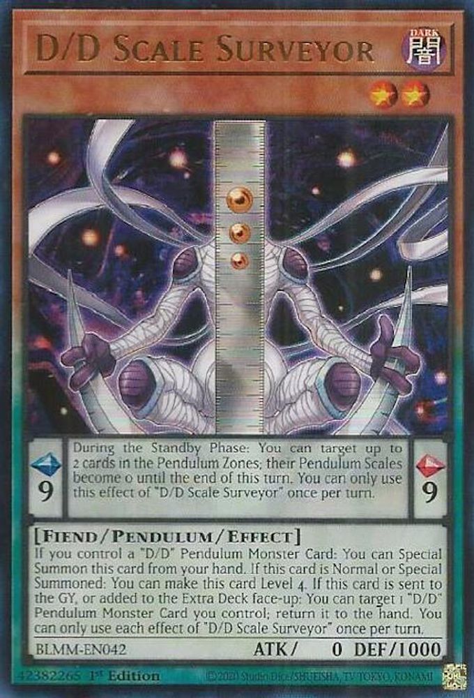 D/D Scale Surveyor - (BLMM-EN042) - Ultra Rare 1st Edition