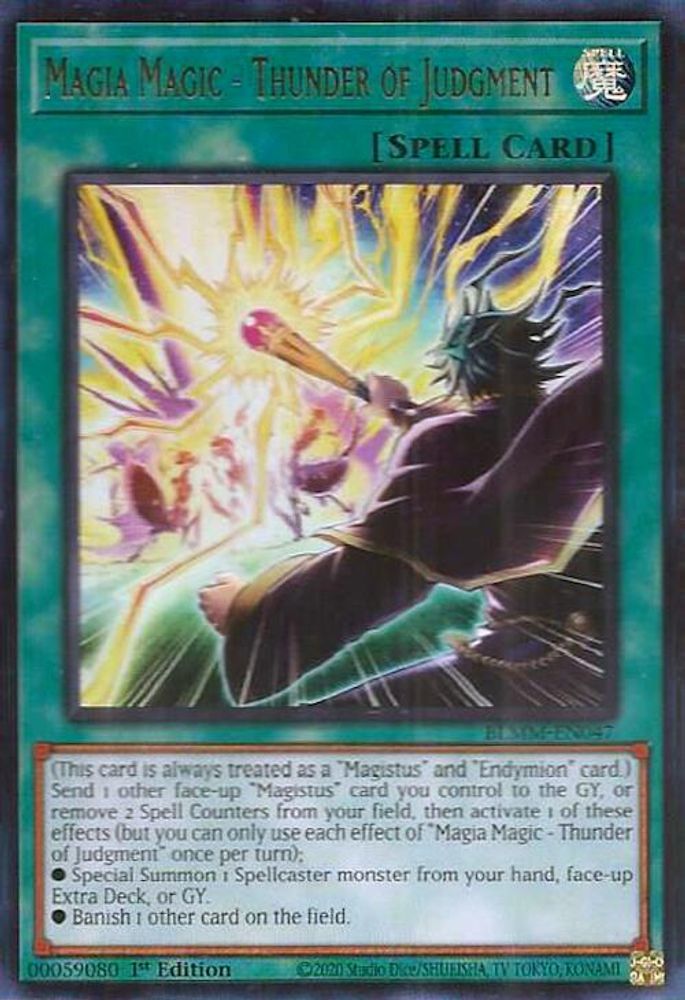 Magia Magic - Thunder of Judgment - (BLMM-EN047) - Ultra Rare 1st Edition