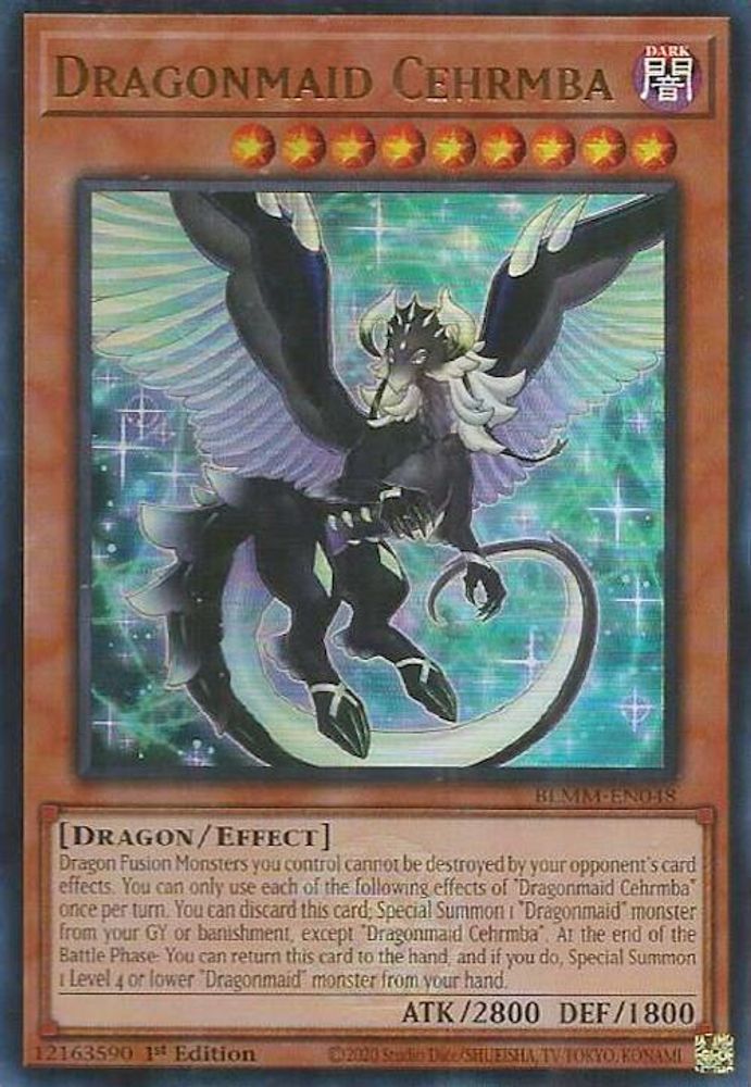 Dragonmaid Cehrmba - (BLMM-EN048) - Ultra Rare 1st Edition