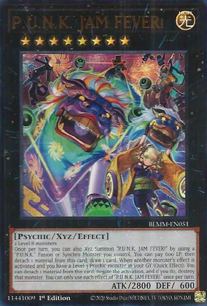 P.U.N.K. JAM FEVER! - (BLMM-EN051) - Ultra Rare 1st Edition