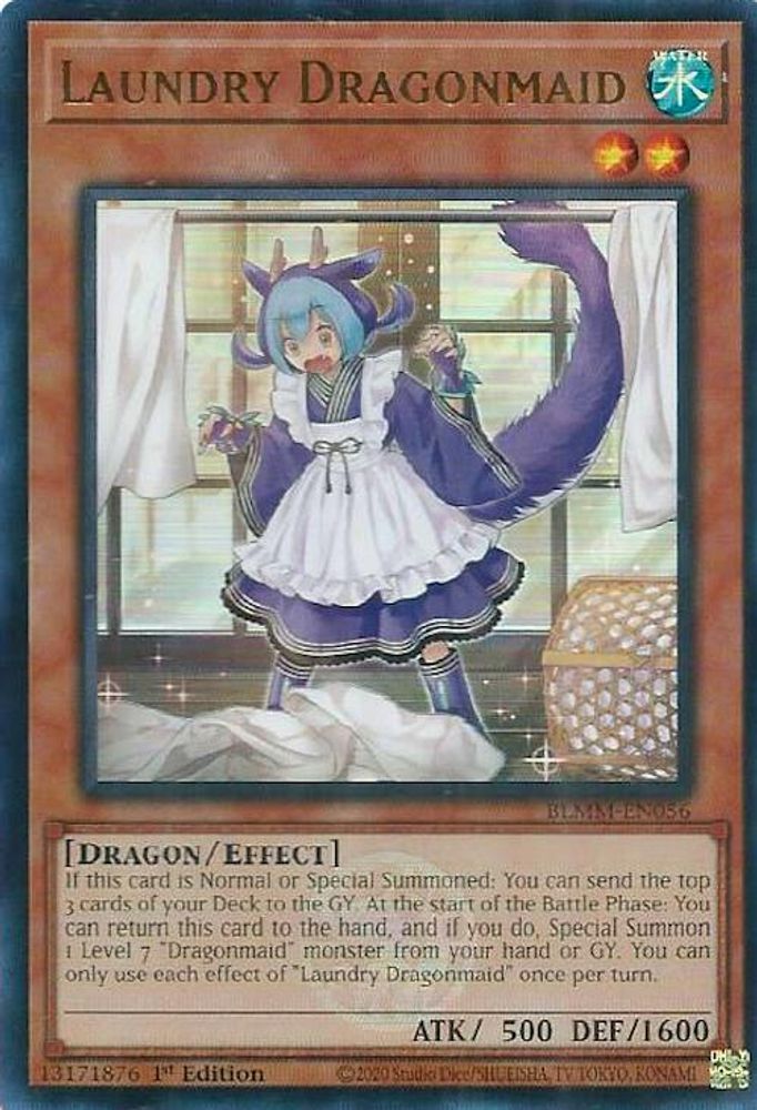 Laundry Dragonmaid - (BLMM-EN056) - Ultra Rare 1st Edition