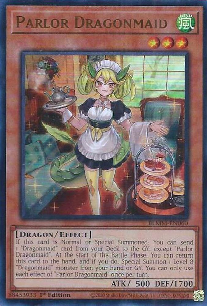 Parlor Dragonmaid - (BLMM-EN060) - Ultra Rare 1st Edition