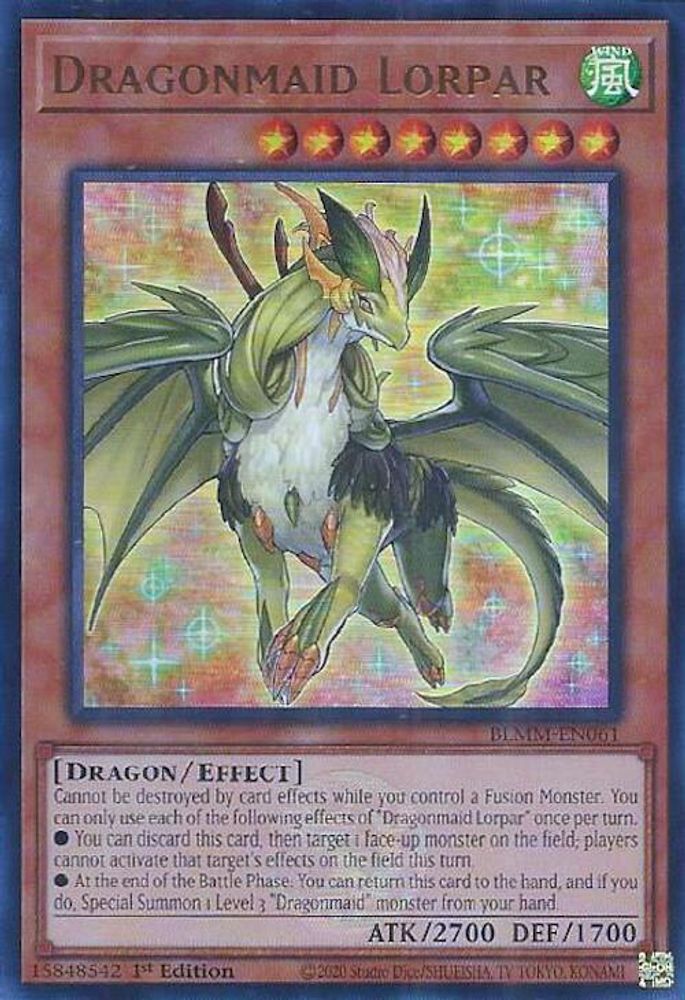Dragonmaid Lorpar - (BLMM-EN061) - Ultra Rare 1st Edition