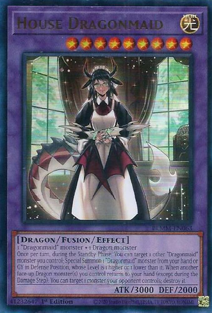 House Dragonmaid - (BLMM-EN063) - Ultra Rare 1st Edition