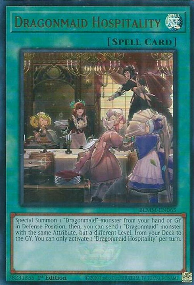 Dragonmaid Hospitality - (BLMM-EN065) - Ultra Rare 1st Edition