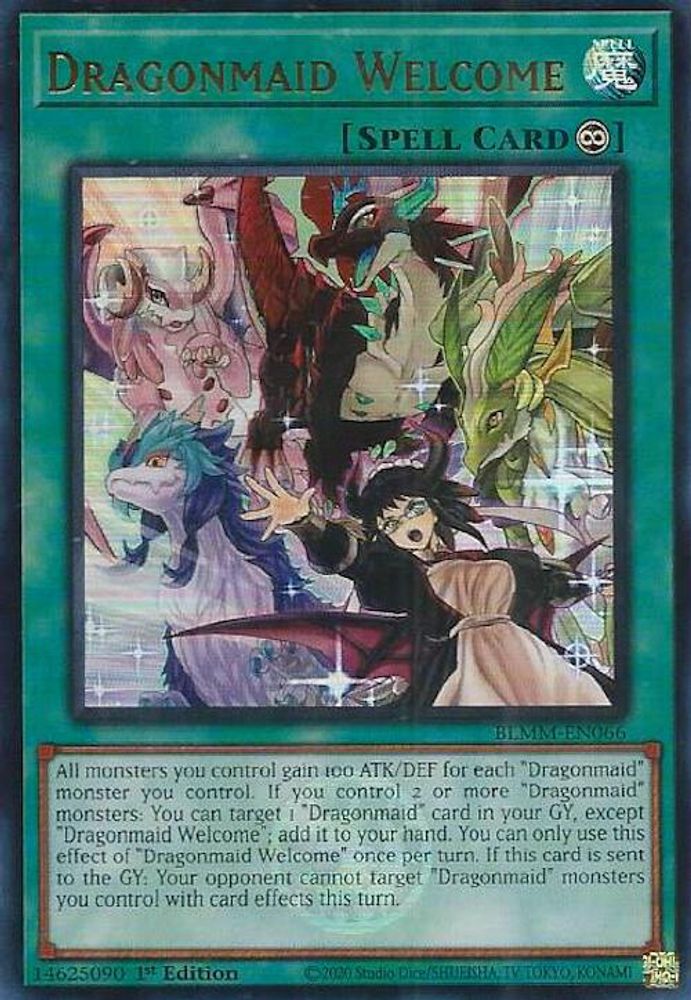Dragonmaid Welcome - (BLMM-EN066) - Ultra Rare 1st Edition