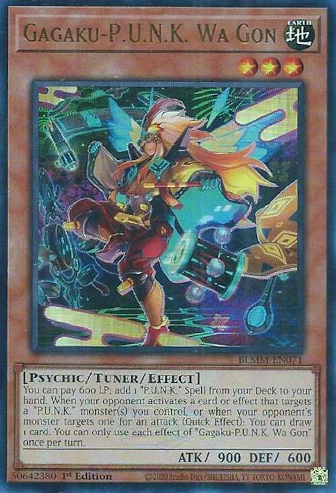Gagaku-P.U.N.K. Wa Gon - (BLMM-EN071) - Ultra Rare 1st Edition