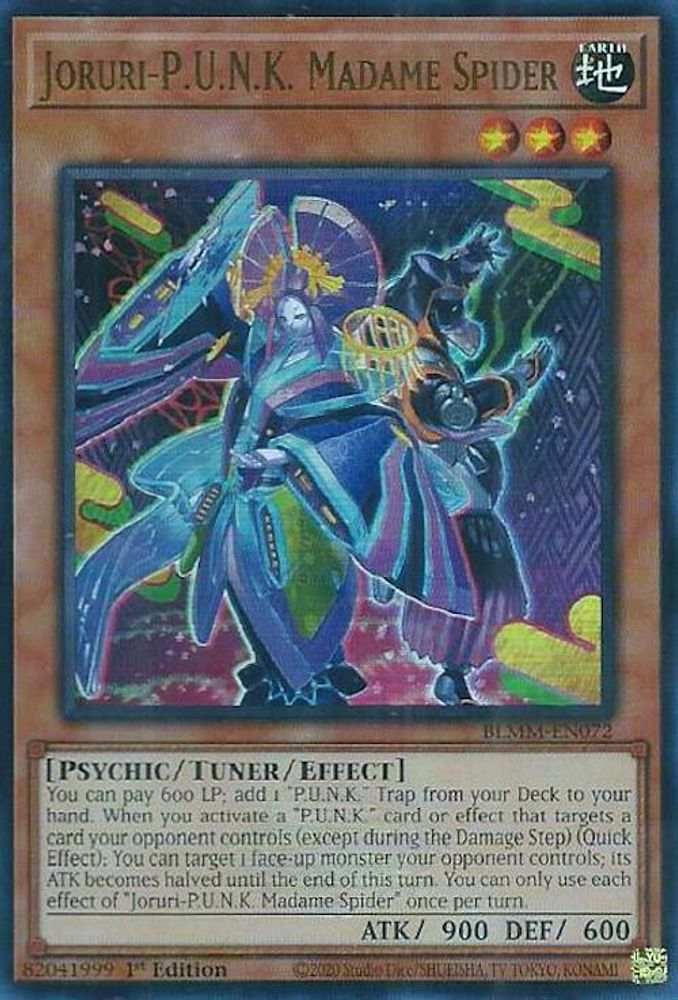 Joruri-P.U.N.K. Madame Spider - (BLMM-EN072) - Ultra Rare 1st Edition