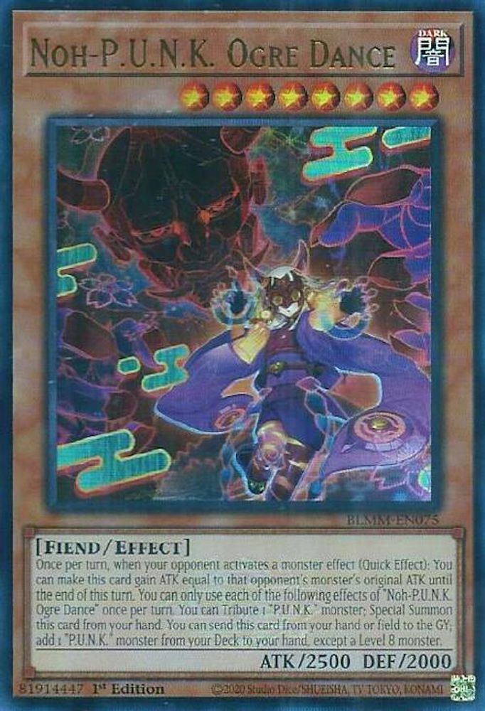Noh-P.U.N.K. Ogre Dance - (BLMM-EN075) - Ultra Rare 1st Edition