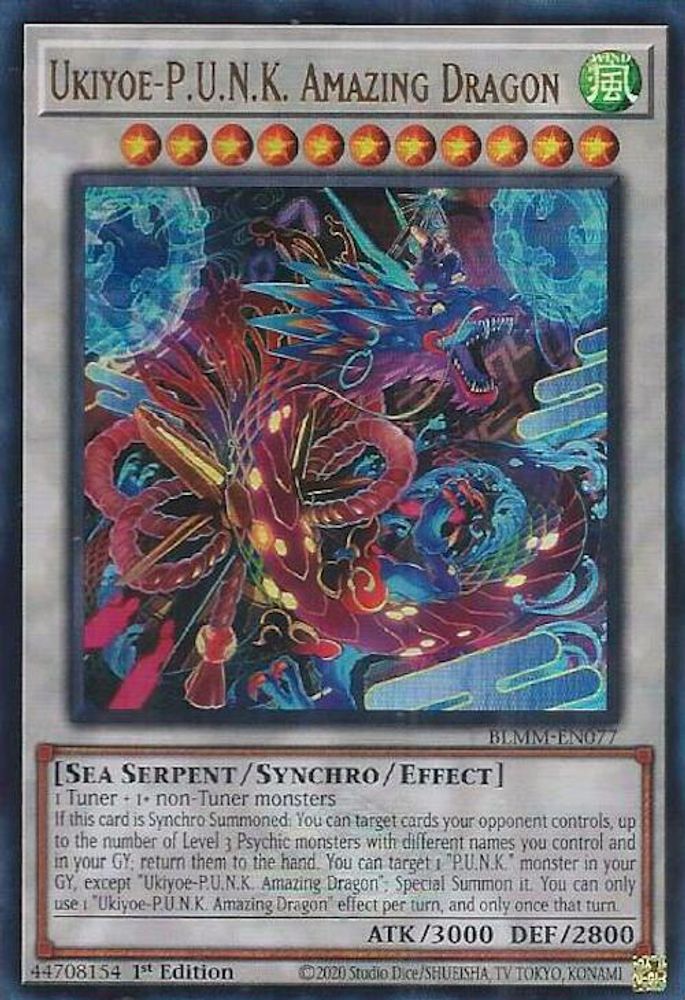 Ukiyoe-P.U.N.K. Amazing Dragon - (BLMM-EN077) - Ultra Rare 1st Edition