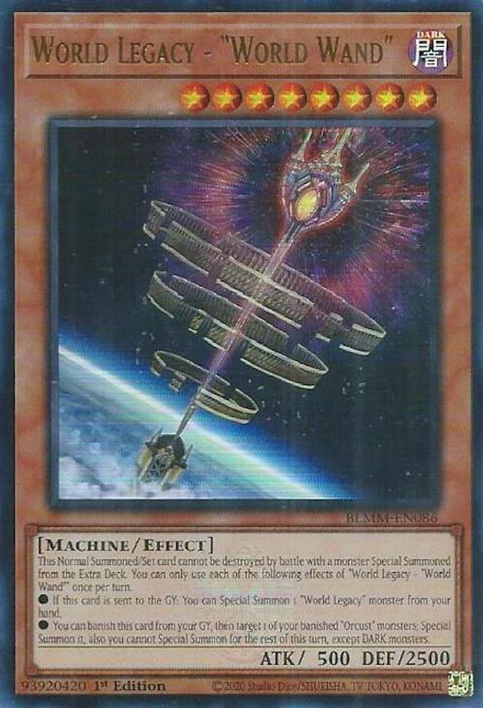 World Legacy - "World Wand" - (BLMM-EN086) - Ultra Rare 1st Edition
