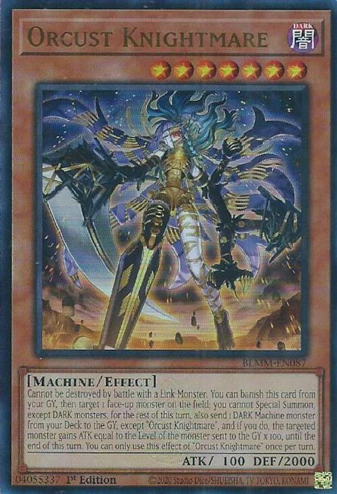 Orcust Knightmare - (BLMM-EN087) - Ultra Rare 1st Edition