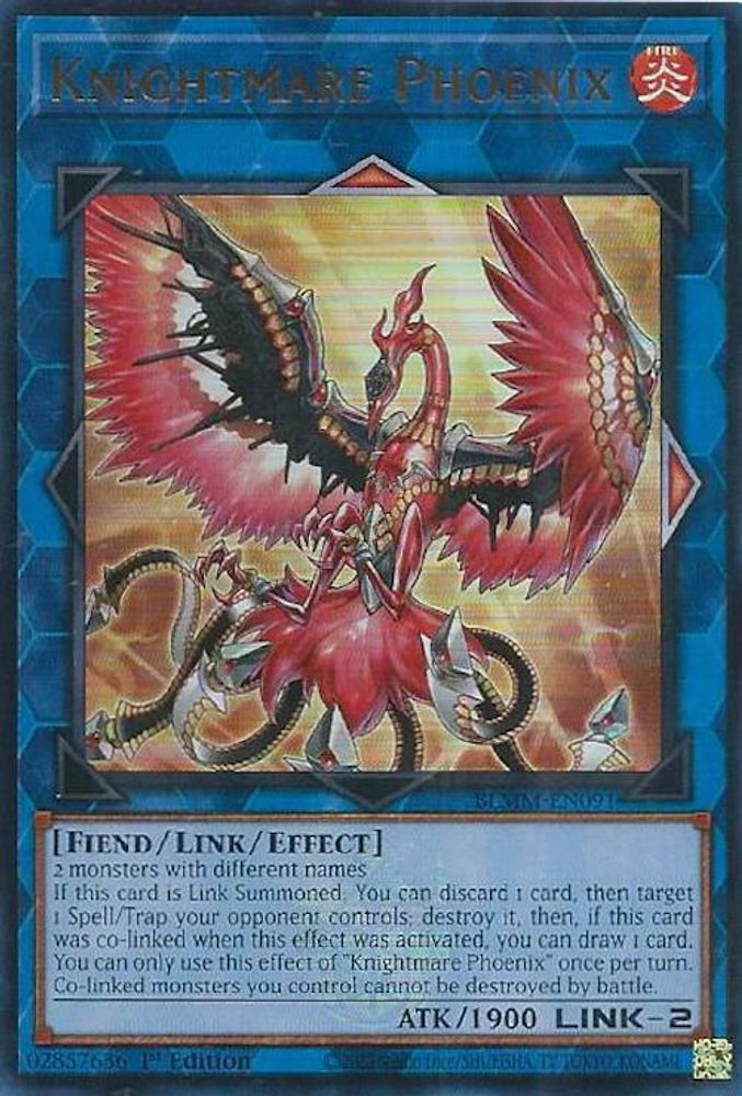 Knightmare Phoenix - (BLMM-EN091) - Ultra Rare 1st Edition