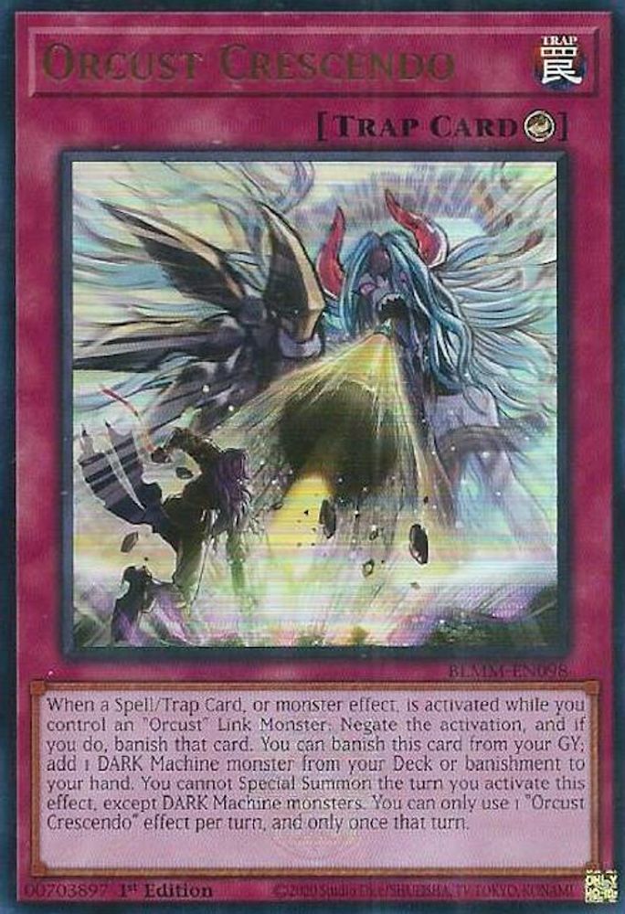 Orcust Crescendo - (BLMM-EN098) - Ultra Rare 1st Edition