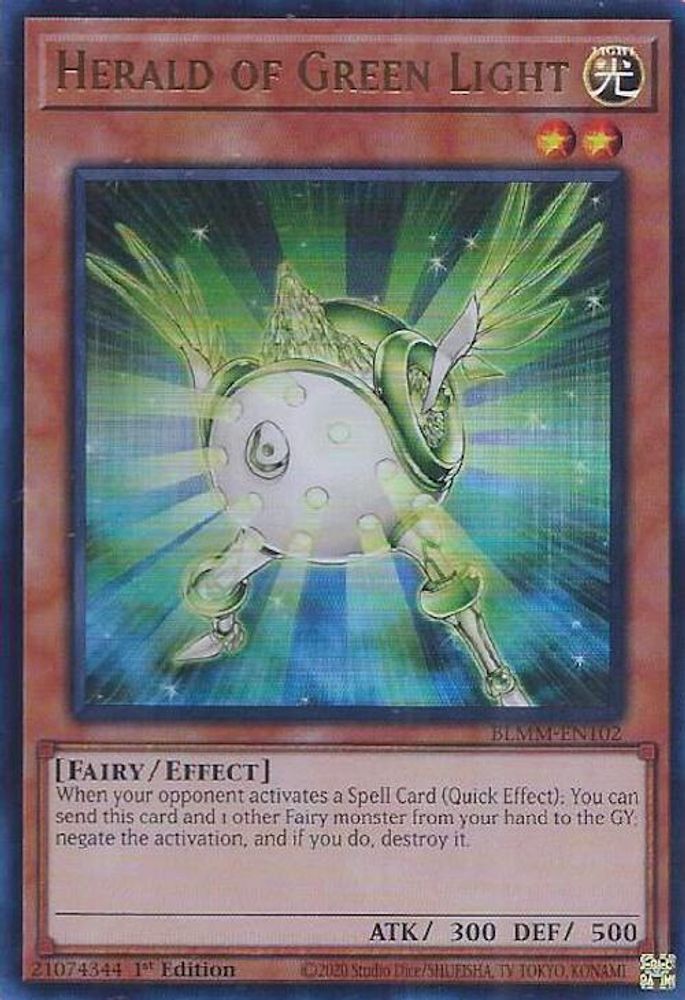 Herald of Green Light - (BLMM-EN102) - Ultra Rare 1st Edition