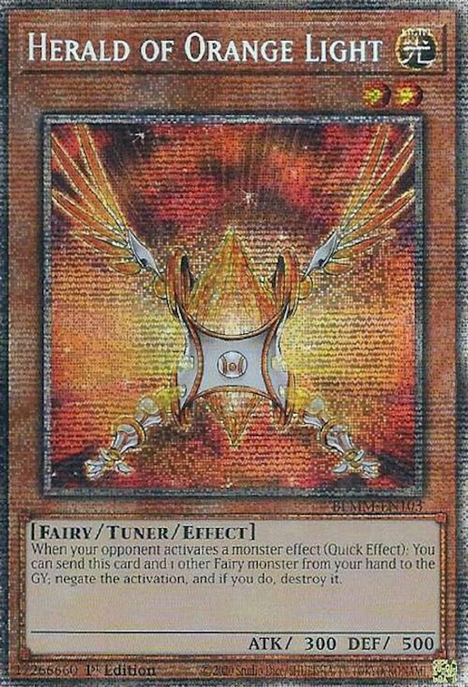 [STARLIGHT RARE] Herald of Orange Light (Starlight Rare) - (BLMM-EN103) - 1st Edition