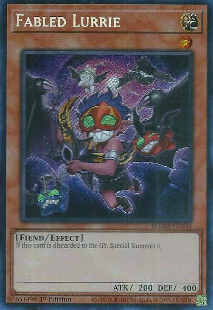 Fabled Lurrie - (BLMM-EN104) - Secret Rare 1st Edition