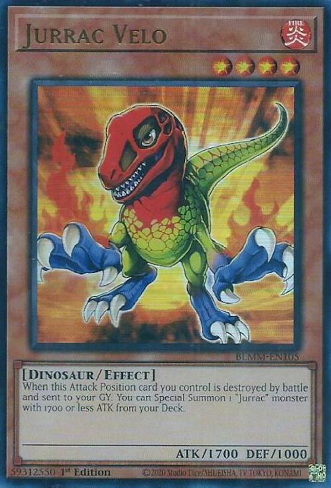 Jurrac Velo - (BLMM-EN105) - Ultra Rare 1st Edition