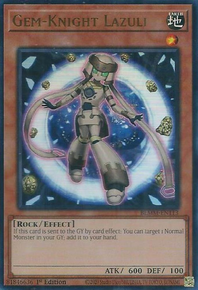 Gem-Knight Lazuli - (BLMM-EN113) - Ultra Rare 1st Edition