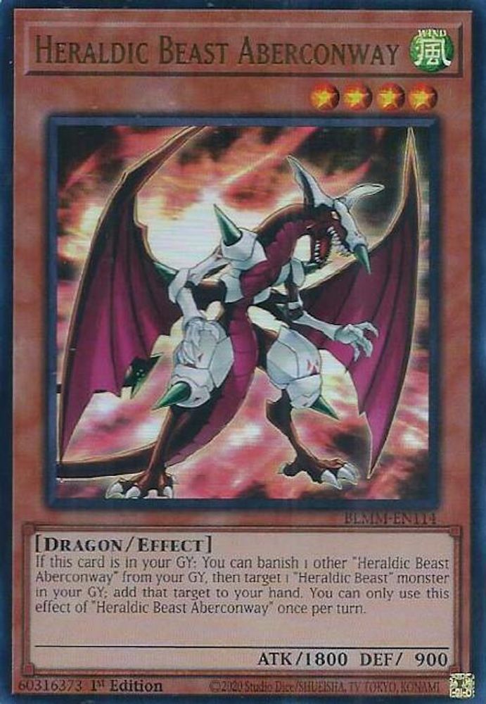 Heraldic Beast Aberconway - (BLMM-EN114) - Ultra Rare 1st Edition