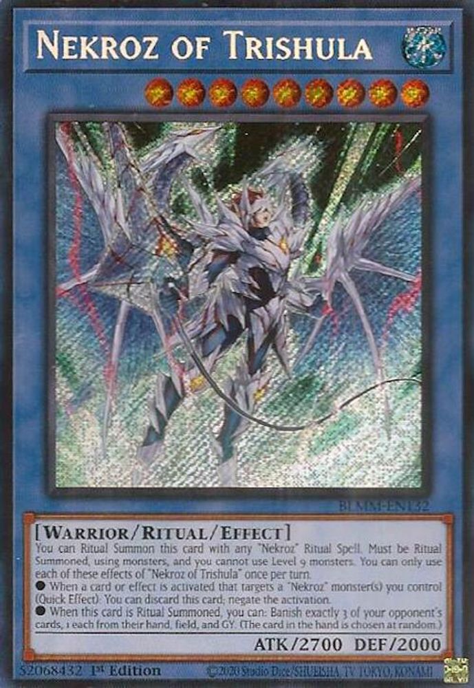 Nekroz of Trishula - (BLMM-EN132) - Secret Rare 1st Edition