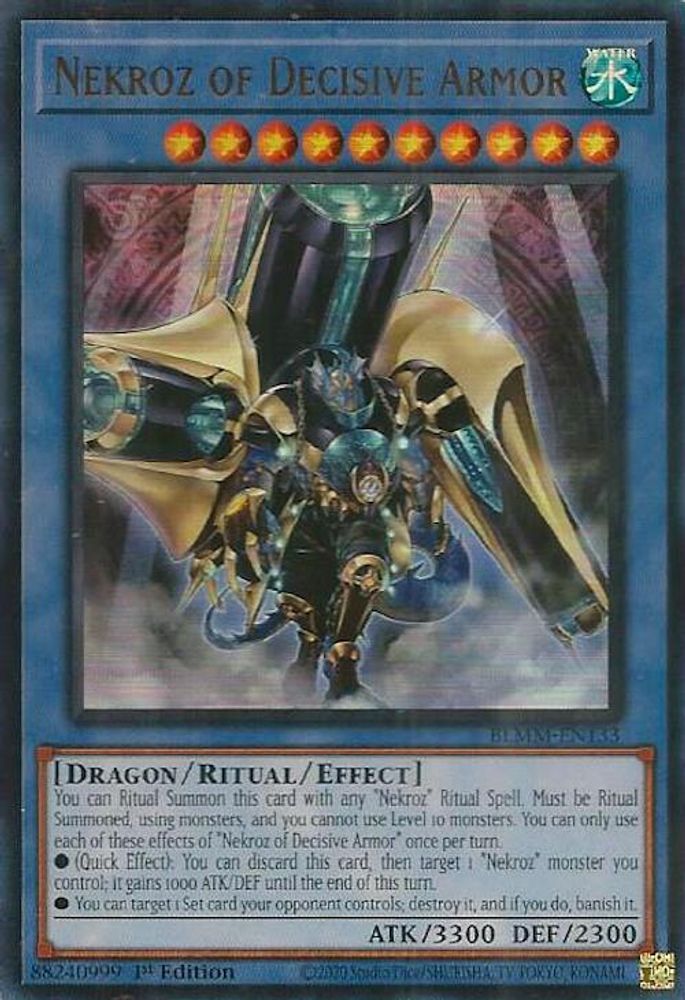 Nekroz of Decisive Armor - (BLMM-EN133) - Ultra Rare 1st Edition