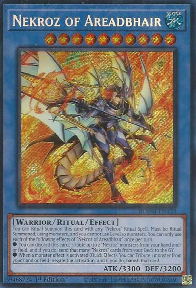 Nekroz of Areadbhair - (BLMM-EN135) - Secret Rare 1st Edition