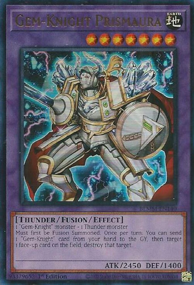 Gem-Knight Prismaura - (BLMM-EN140) - Ultra Rare 1st Edition