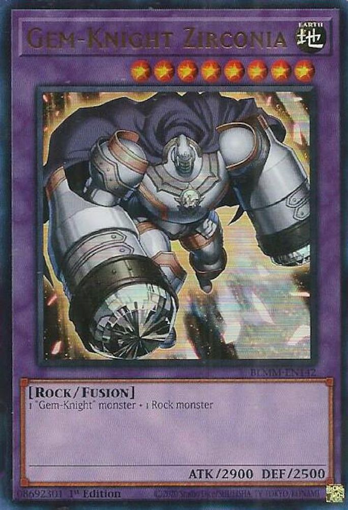 Gem-Knight Zirconia - (BLMM-EN142) - Ultra Rare 1st Edition