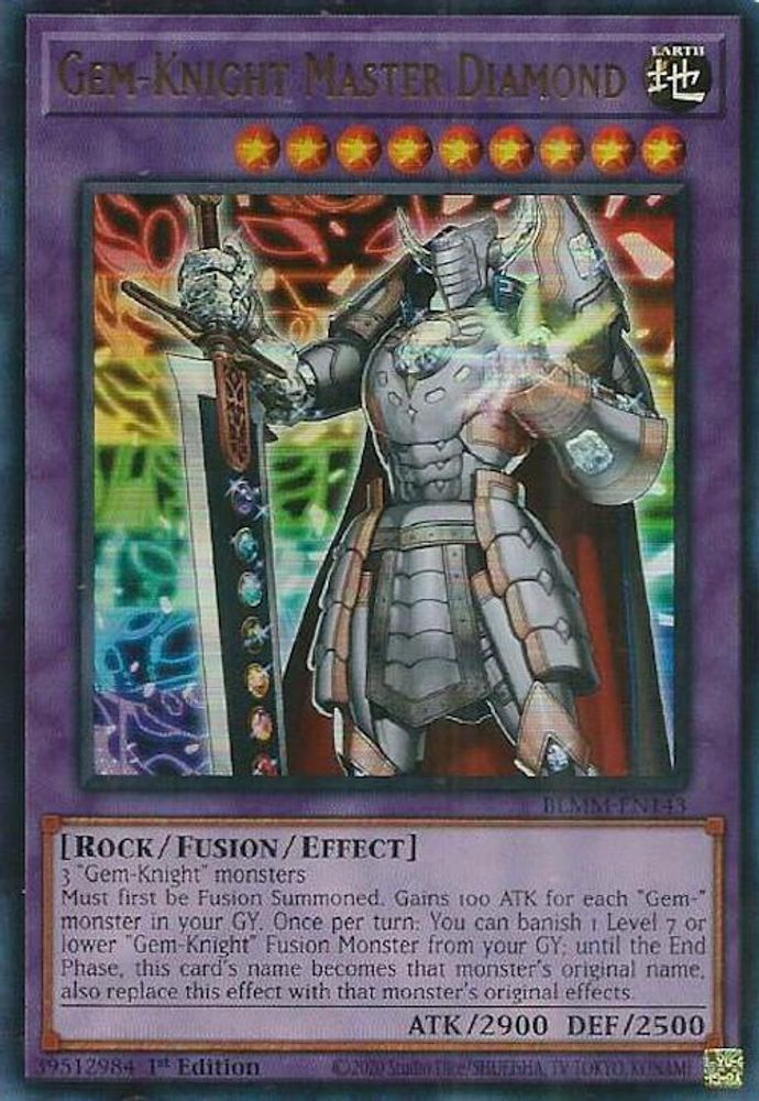 Gem-Knight Master Diamond - (BLMM-EN143) - Ultra Rare 1st Edition