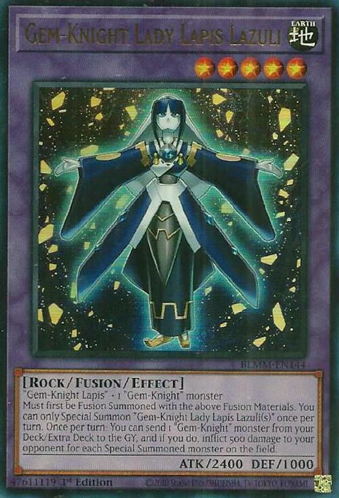Gem-Knight Lady Lapis Lazuli - (BLMM-EN144) - Ultra Rare 1st Edition