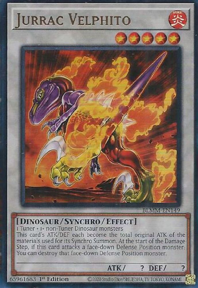 Jurrac Velphito - (BLMM-EN149) - Ultra Rare 1st Edition