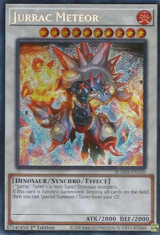 Jurrac Meteor - (BLMM-EN150) - Secret Rare 1st Edition