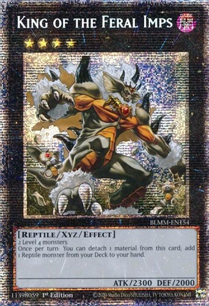 [STARLIGHT RARE] King of the Feral Imps (Starlight Rare) - (BLMM-EN154) - 1st Edition