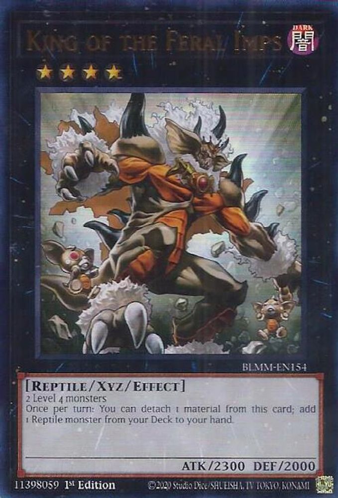 King of the Feral Imps - (BLMM-EN154) - Ultra Rare 1st Edition