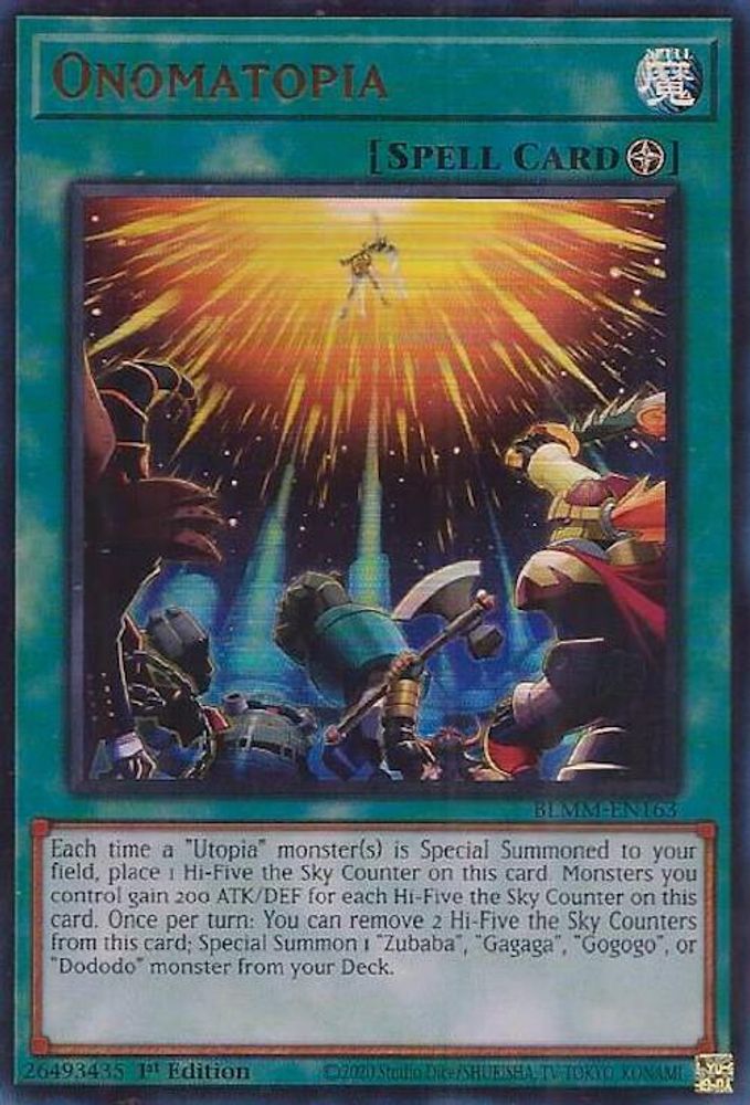 Onomatopia - (BLMM-EN163) - Ultra Rare 1st Edition