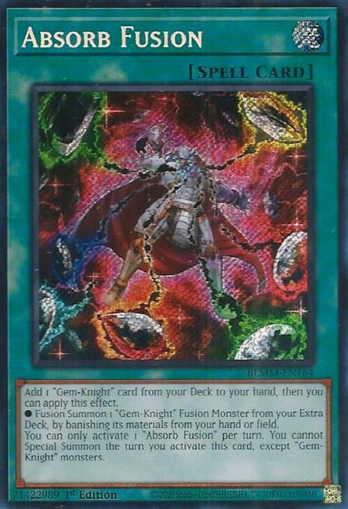 Absorb Fusion - (BLMM-EN164) - Secret Rare 1st Edition
