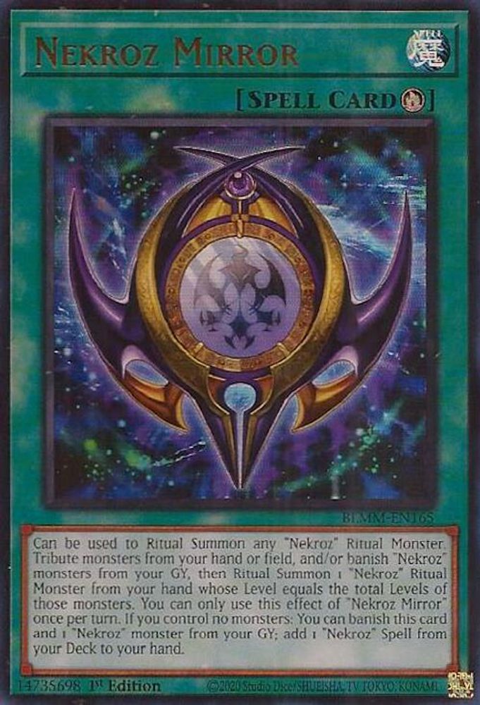 Nekroz Mirror - (BLMM-EN165) - Ultra Rare 1st Edition