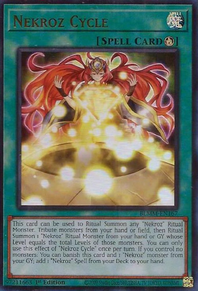Nekroz Cycle - (BLMM-EN167) - Ultra Rare 1st Edition