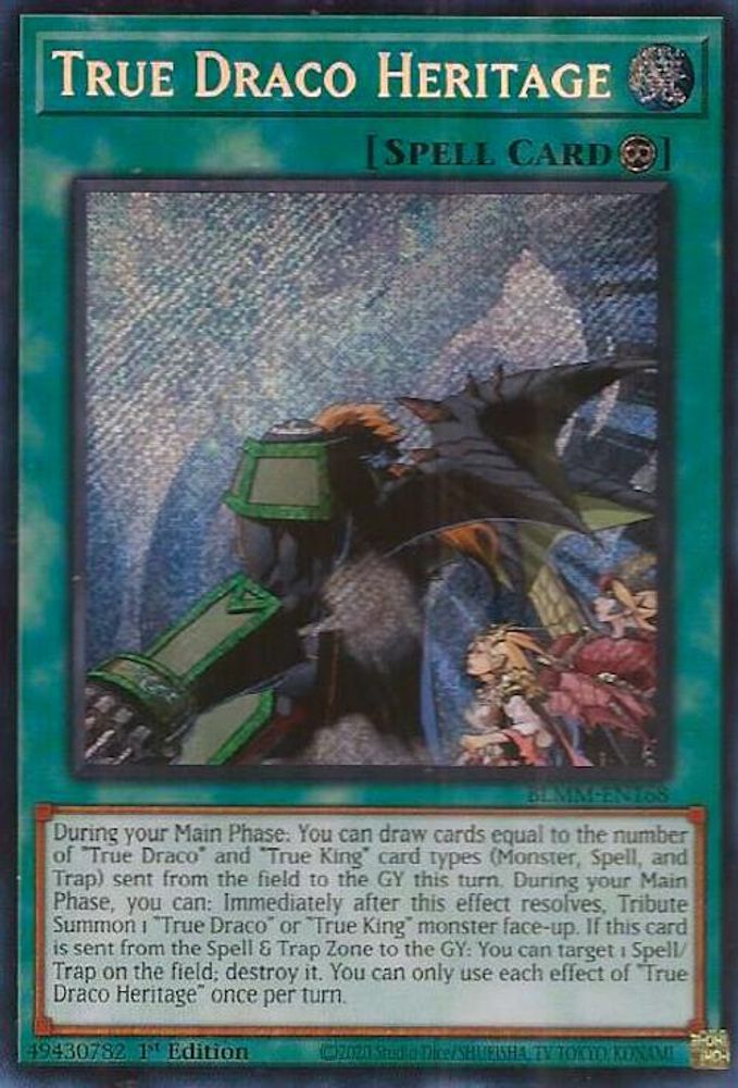 True Draco Heritage - (BLMM-EN168) - Secret Rare 1st Edition