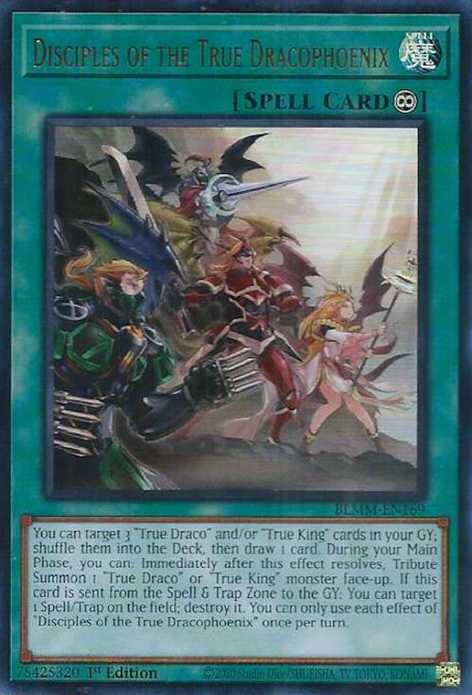Disciples of the True Dracophoenix - (BLMM-EN169) - Ultra Rare 1st Edition