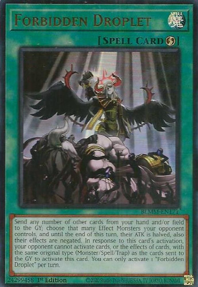 Forbidden Droplet - (BLMM-EN171) - Ultra Rare 1st Edition