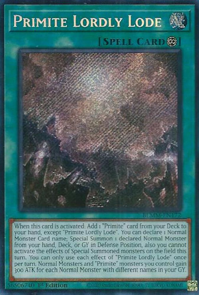 Primite Lordly Lode - (BLMM-EN172) - Secret Rare 1st Edition