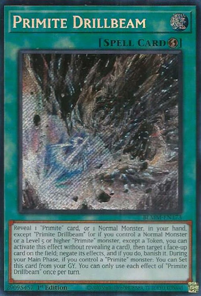 Primite Drillbeam - (BLMM-EN173) - Secret Rare 1st Edition