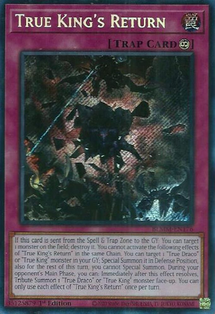 True King's Return - (BLMM-EN176) - Secret Rare 1st Edition