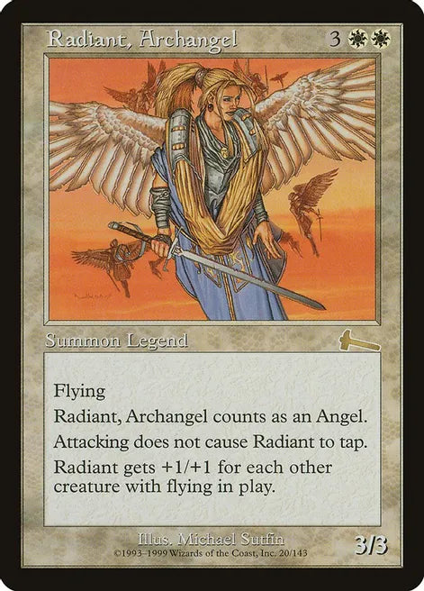 Radiant, Archangel - 20/143 - Rare Urza's Legacy